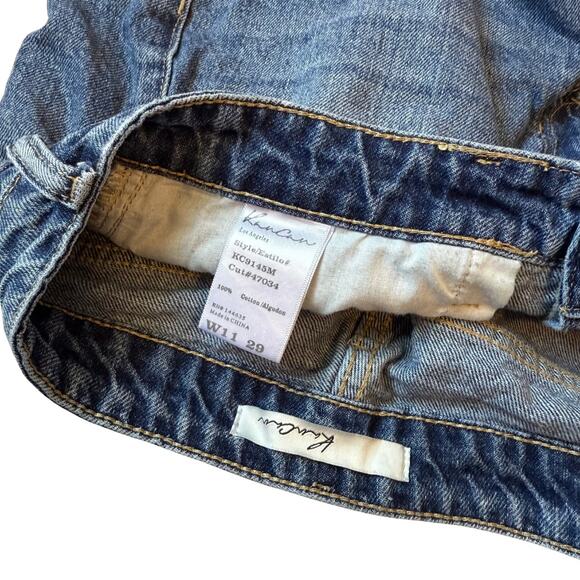 Kancan Estilo Shorts Cut Off Denim High Rise Distressed Hem Detail Size 11 29 - Picture 5 of 6